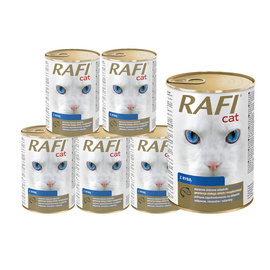 Mokra karma dla kota Rafi Cat z rybą zestaw 24 x 415 g