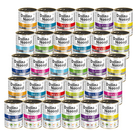 Mokra karma dla psa Dolina Noteci Premium Mix smaków 30 x 400 g