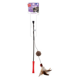 Feather Teaser wędka dla kota z piórkami i grzechotką 2