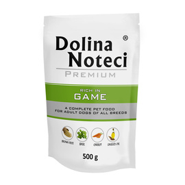 Mokra karma dla psa Dolina Noteci Premium bogata w dziczyznę saszetka 500 g