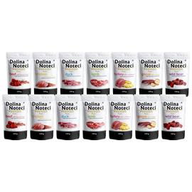 Mokra karma dla psa alergika Dolina Noteci Premium Pure mix smaków zestaw 14 x 150 g