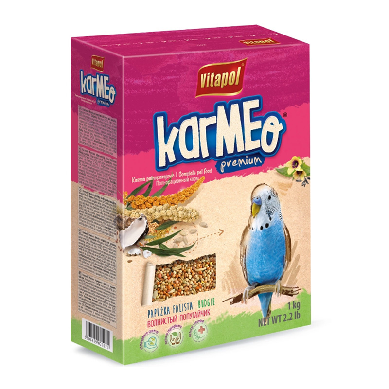 Vitapol Karmeo Premium Pokarm dla papugi falistej 1000 g