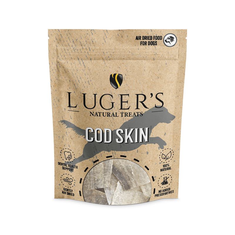 Super Oferta Luger's Natural Treats Przysmak gryzak dla psa skóra dorsza 30 g