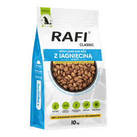 Sucha karma dla psa Rafi Classic z jagnięciną i ryżem worek 10 kg