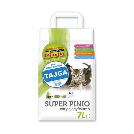 Super Pinio Żwirek zbrylający kruszon dla kota tajga 7 L