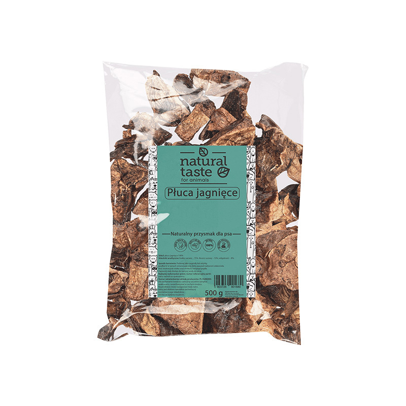 Natural Taste Naturalny przysmak gryzaki dla psa płuca jagnięce 500 g