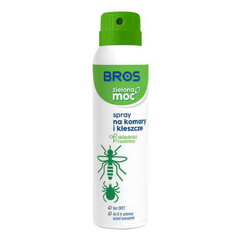 Bros Zielona Moc Spray na komary i kleszcze 90 ml
