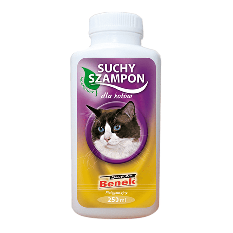 Suchy szampon pielęgnacyjny dla kota Super Benek 250 ml