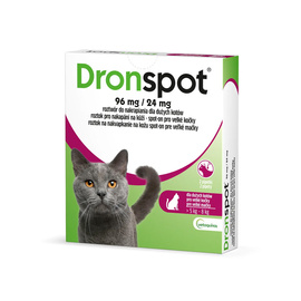 Vetoquinol Dronspot Krople na robaki i pasożyty dla dużych kotów 5 kg - 8 kg 2 szt.