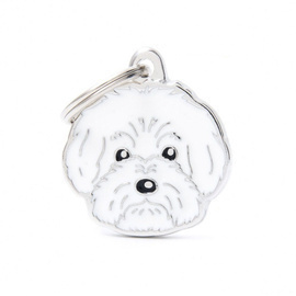 Zawieszka Adresówka Identyfikator z grawerem dla psa bolognese