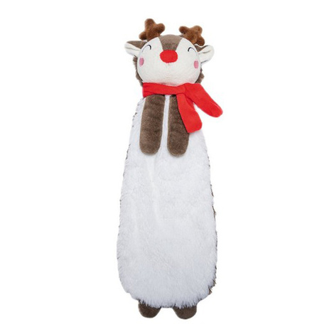 Zabawka świąteczna dla psa Beeztees Flatino Renifer pluszowy 35 cm