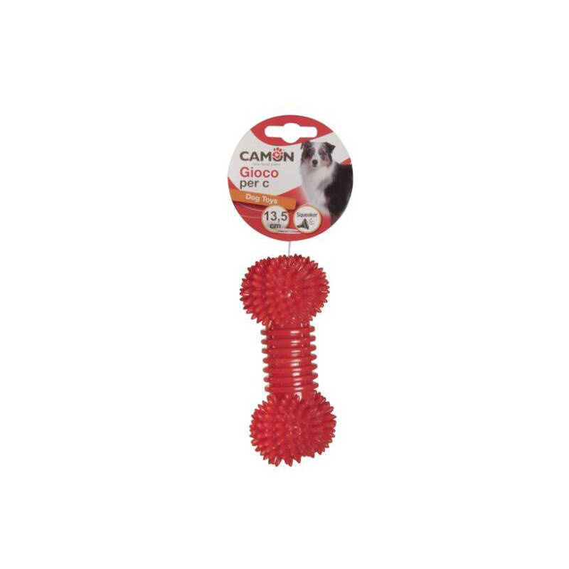 Camon Kość z kolcami i dźwiękiem zabawka dla psa 16,5 cm