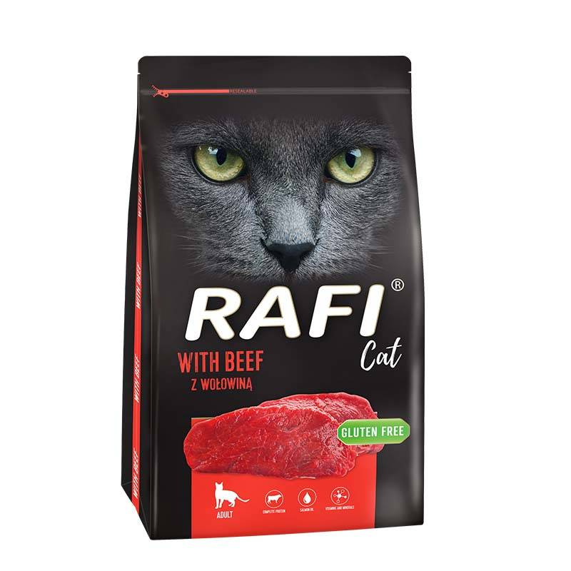Karma sucha dla kota Rafi Cat z wołowiną 7 kg