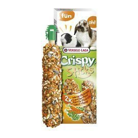 2 kolby marchewkowo pietruszkowe dla królików i kawii domowych Versele Laga Crispy Sticks Rabbits-Guinea Pigs Carrot&Parsley 110g