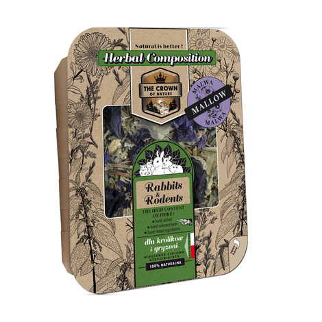 Korona Natury Paśnik pokarm dla gryzoni Mieszanka ziołowa z malwą dla szynszyla 70 g