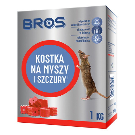 Bros Kostka na myszy i szczury 1 kg