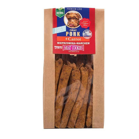 Milord Ciastka dla psa wieprzowina i marchew 80 g