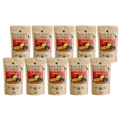 Karma mokra dla psa Luger's On Special Occasion wołowina z ziemniakiem zestaw 10 x 150 g