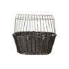Trixie kosz wiklinowy do roweru czarny 50 × 41 × 35 cm