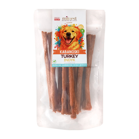 Milord Przysmak dla psa Kabanosy z indyka 150 g