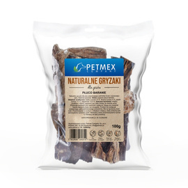 Petmex płuco baranie gryzak naturalny przysmak dla psa 100 g