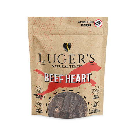 Luger's Natural Treats Przysmak gryzak dla psa serca wołowe 100 g