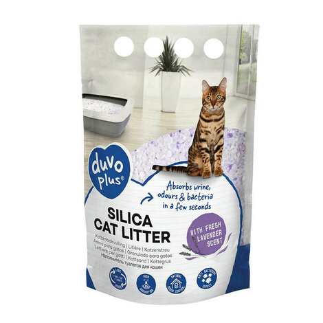 Duvo żwirek silikonowy o zapachu lawendy 5 L