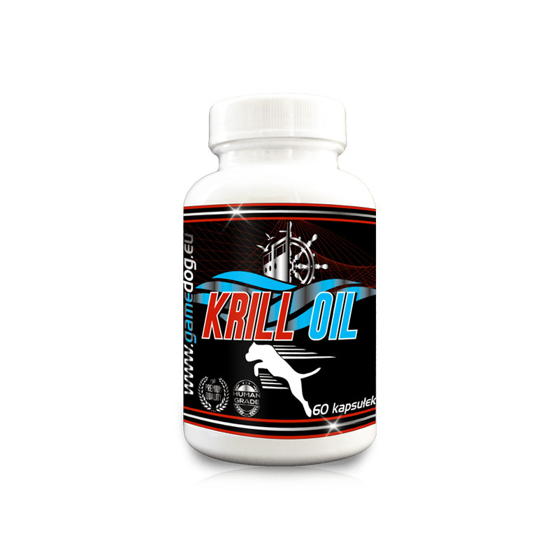 Game Dog Krill Oil Kwasy Omega-3 Suplement diety dla psów 60 kapsułek