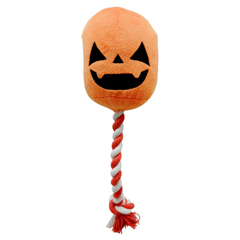 Cooper & Pals Dynia Halloween Zabawka z piszczałką do szarpania dla psa 30 cm