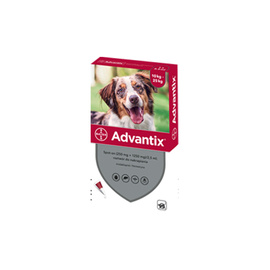 Krople na kleszcze Advantix dla psów od 10,1kg do 25 kg 2,5ml, 1 szt.