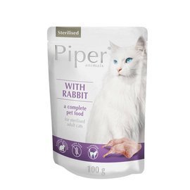 Mokra karma dla kotów sterylizowanych Piper Animals Sterilised z królikiem 100 g