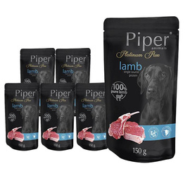Mokra karma dla psa alergika Piper Platinum Pure z jagnięciną zestaw 10 x 150 g