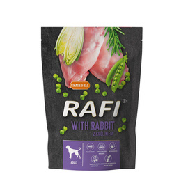 Sucha karma dla psa Rafi z królikiem 150 g