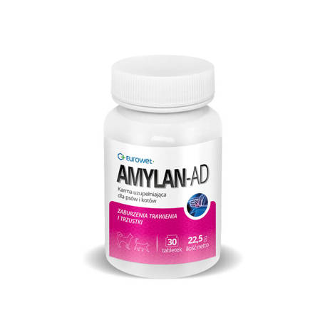 Amylan 30 tabletek - suplement na trawienie dla psów i kotów