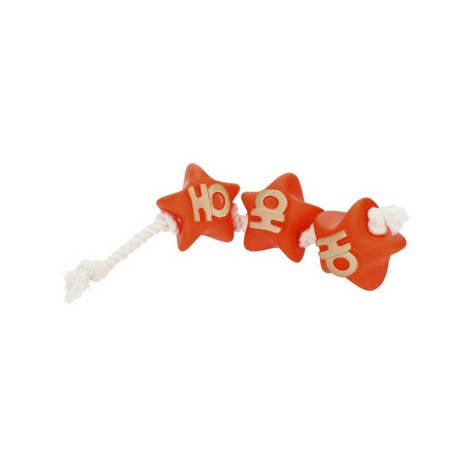 Dingo zabawka świąteczna dla psa gwiazdki + sznur czerwona 