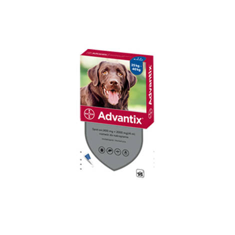 Krople na kleszcze Advantix dla psów od 25kg do 40kg 4ml , 1 szt