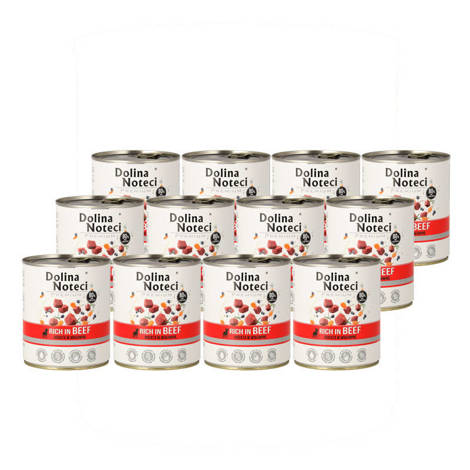 Mokra karma dla psa Dolina Noteci Premium bogata w wołowinę zestaw 12 x 800 g EDYCJA LIMITOWANA