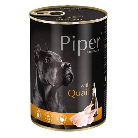 Mokra karma dla psa Piper Animals z przepiórką 400 g