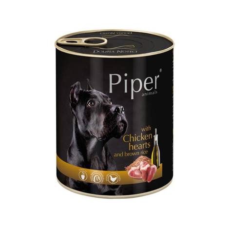 Mokra karma dla psa Piper Animals z sercami kurczaka i ryżem 800 g