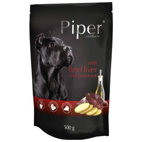 Mokra karma dla psa Piper Animals z wątrobą wołową i ziemniakami 500 g
