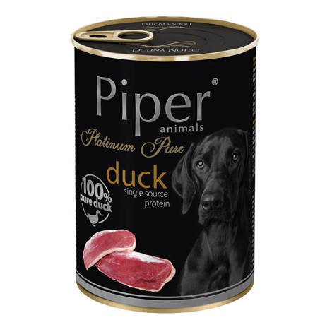 Mokra karma dla psa Piper Platinum Pure kaczka 400 g
