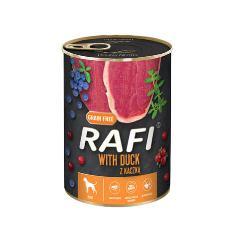 Mokra karma dla psa Rafi z kaczką 400 g