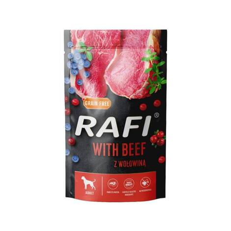 Mokra karma dla psa Rafi z wołowiną saszetka 500 g