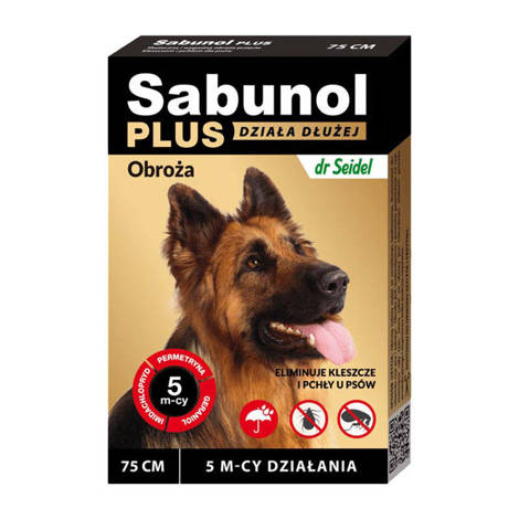 Obroża przeciw pchłom Sabunol Plus dla psa 75cm