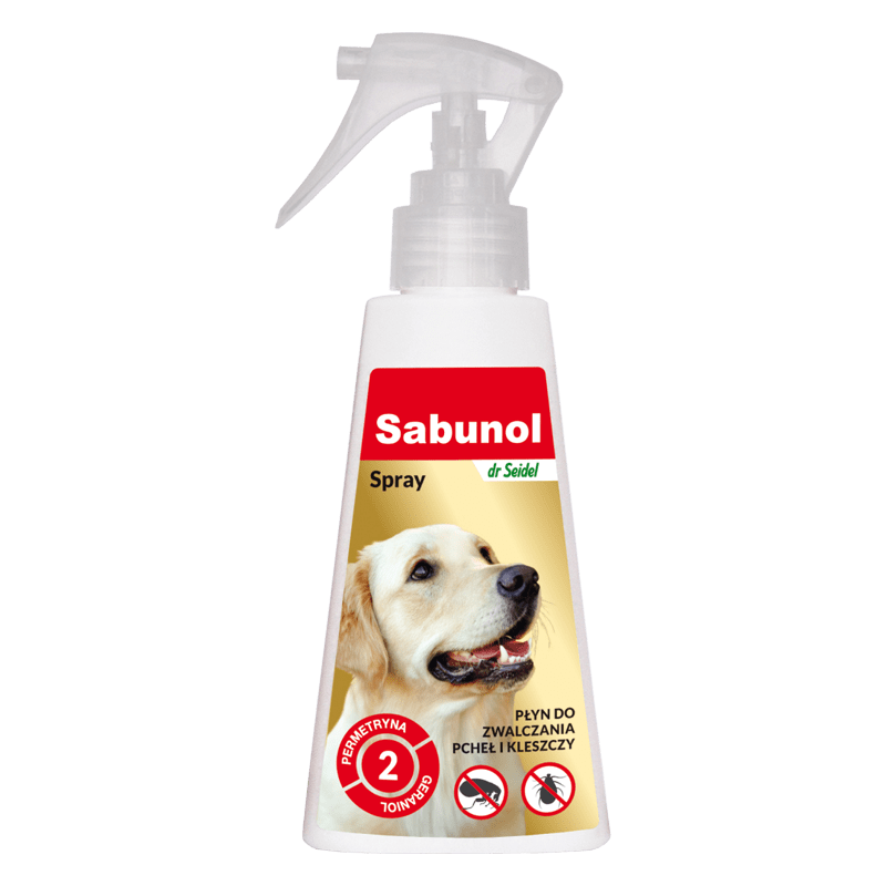 Spray przeciw pchłom i kleszczom Sabunol Spray dla psa 100ml