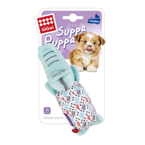 Suppa Puppa zabawka piszczałka dla szczeniąt - krokodylek