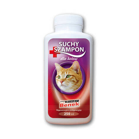Szampon suchy dla kotów Super Benek pielęgnacyjno-regeneracyjny 250 ml