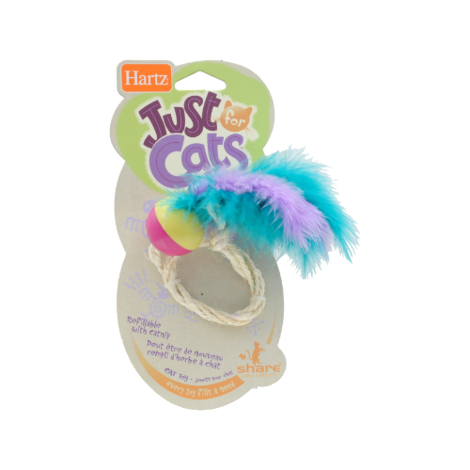 Zabawka dla kota Hartz twist'n flutter sznurek z kocimiętką