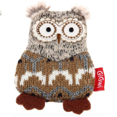 Zabawka dla psa GiGwi Plush Friendz Owl - sowa z zapasową piszczałką 
