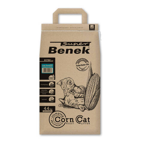 Żwirek dla kota Certech Super Benek Corn Cat Ultra Morska Bryza 7 L